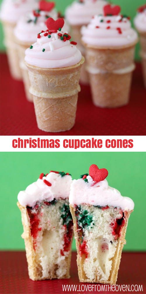 9 Photos of Christmas Ice Cream Cupcakes