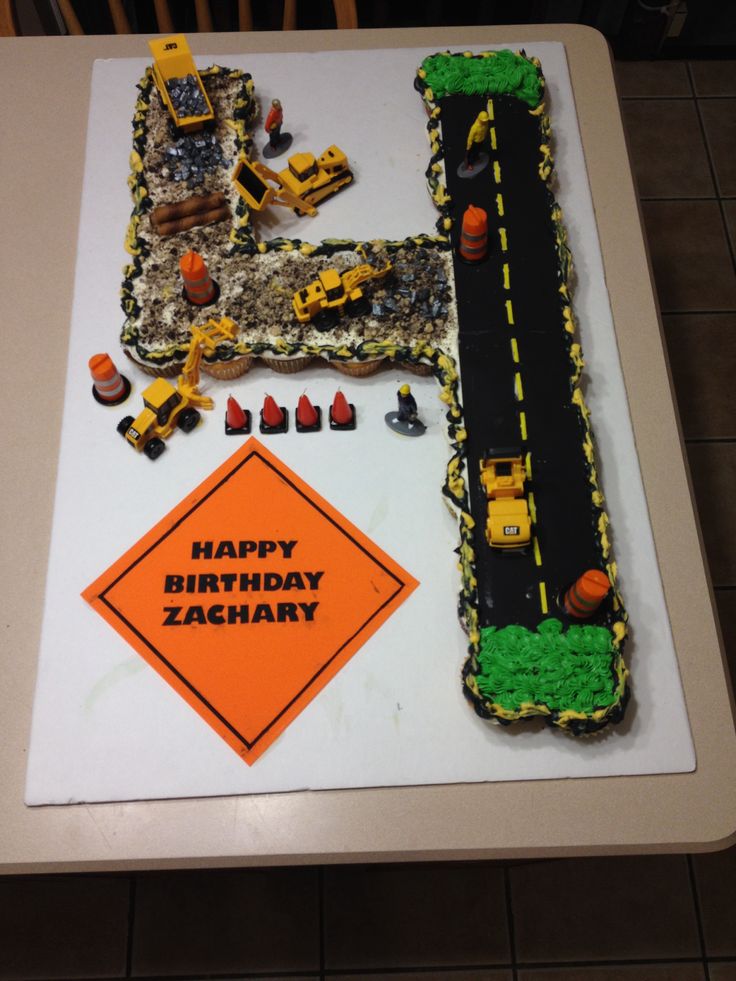 Construction Cupcake Cake