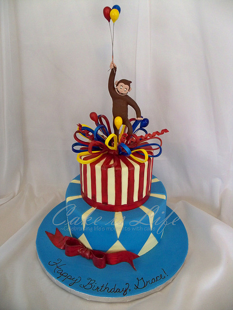 Curious George 1st Birthday Cake