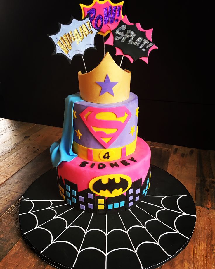 DC Super Hero Girls Birthday Cake