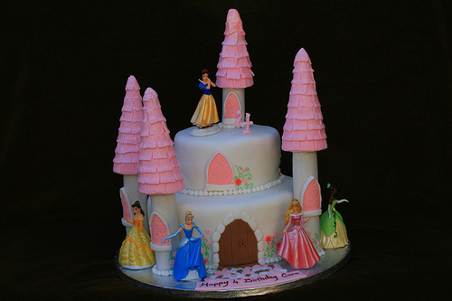 Disney Princess Castle Cake