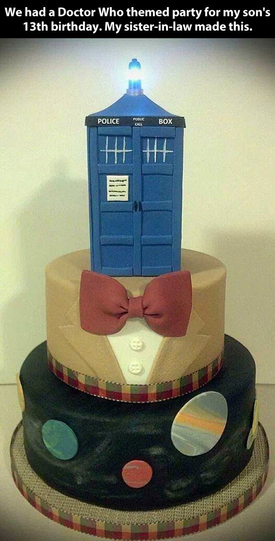 Doctor Who Birthday Cake