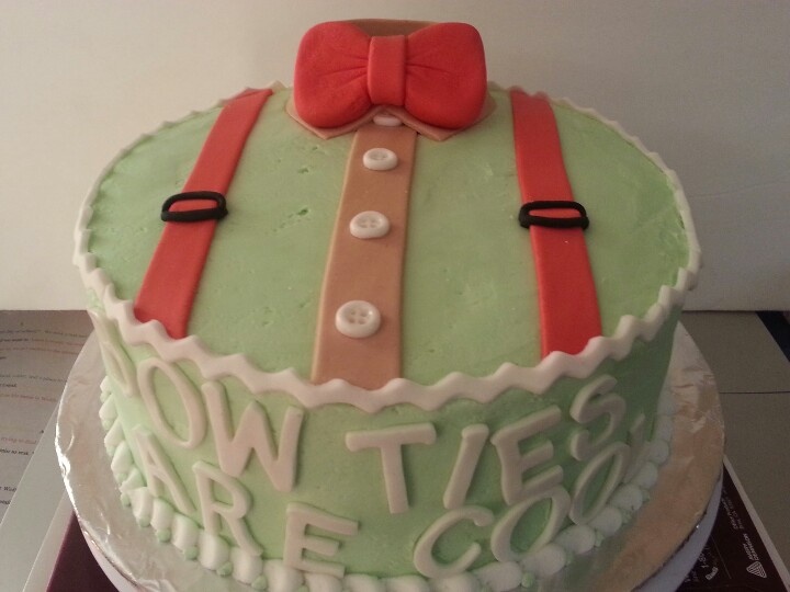 Doctor Who Bow Tie Cake