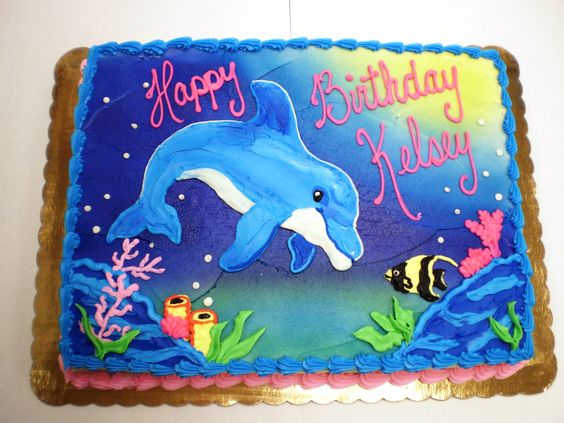 Dolphin Birthday Cake