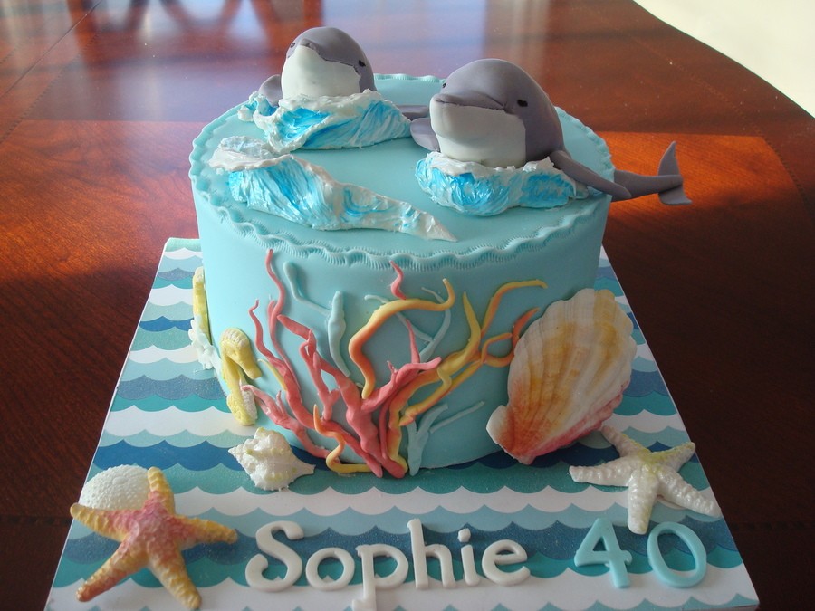 Dolphin Birthday Cake