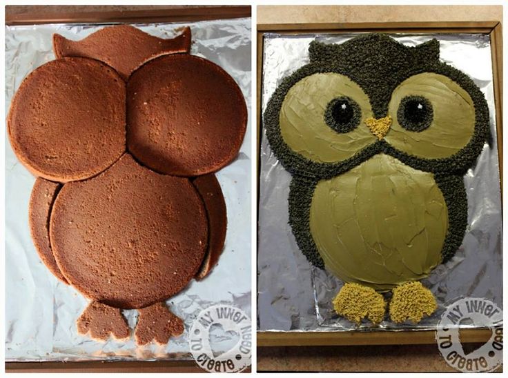 Easy Owl Cake