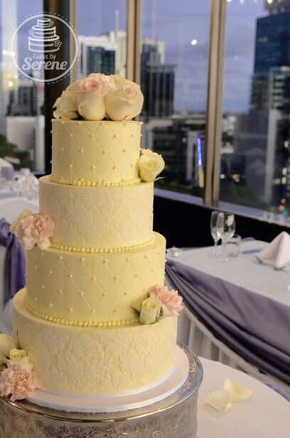 Elegant Buttercream Wedding Cake