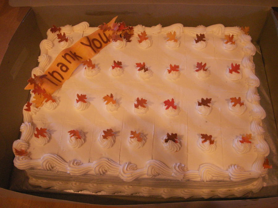 Fall Sheet Cake Decorating Ideas