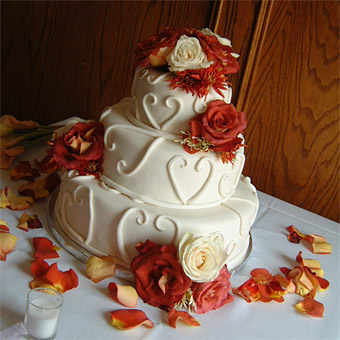 12 Small Wedding Cakes Fall Photo One Tier Fall Wedding Cake