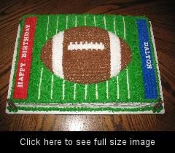 Football Birthday Sheet Cake Ideas