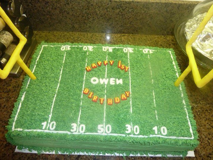 Football Field Birthday Cake