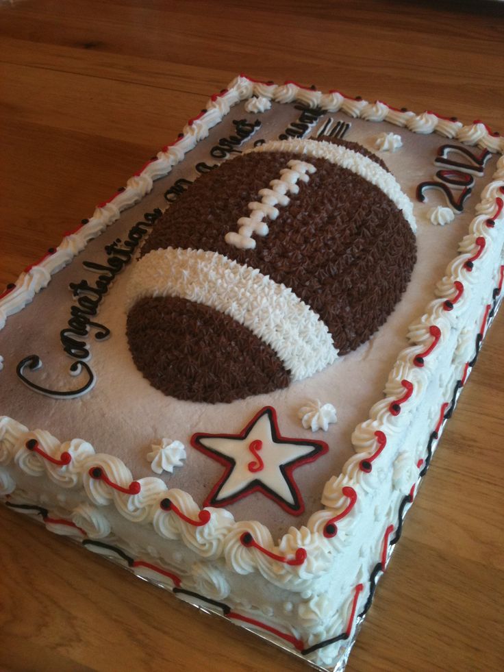 Football Sheet Cake