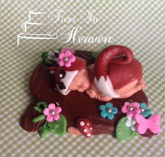 Fox Cake Topper Baby Shower