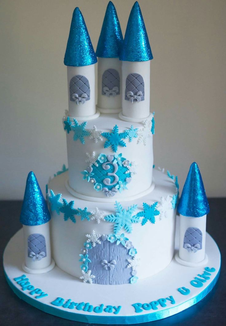 Frozen Ice Castle Birthday Cake