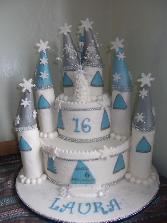 Frozen Sweet 16 Birthday Cake