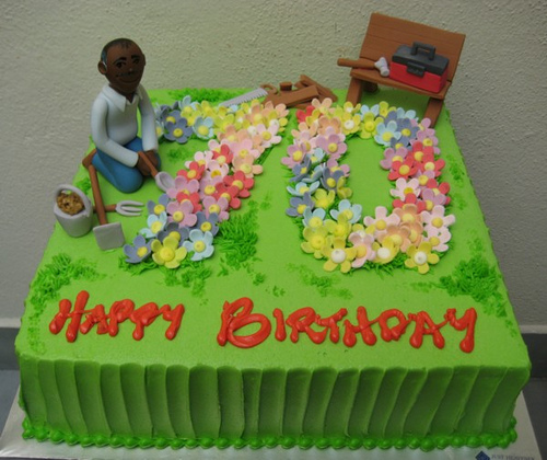 Gardening Birthday Cake