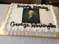 George Washington Happy Birthday Cake