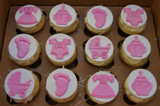 Girl Baby Shower Cupcake Cake Ideas