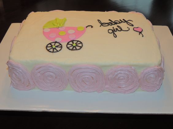 Girl Baby Shower Sheet Cake Ideas