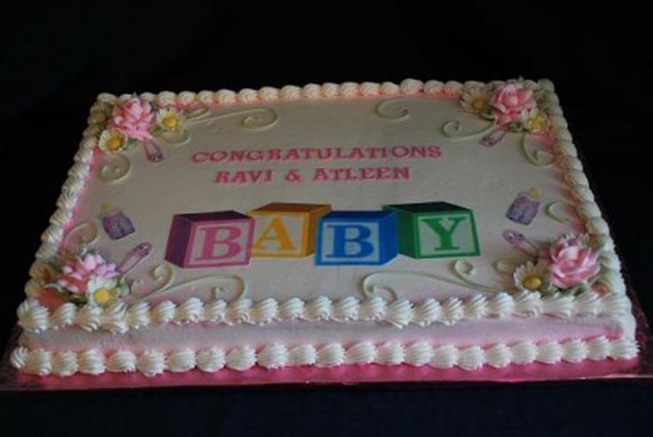 Girl Baby Shower Sheet Cake Ideas