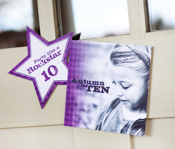 Girls 10th Birthday Party Invitations