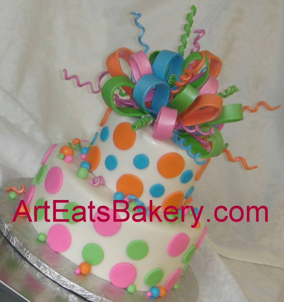 Girls Fondant Birthday Cake