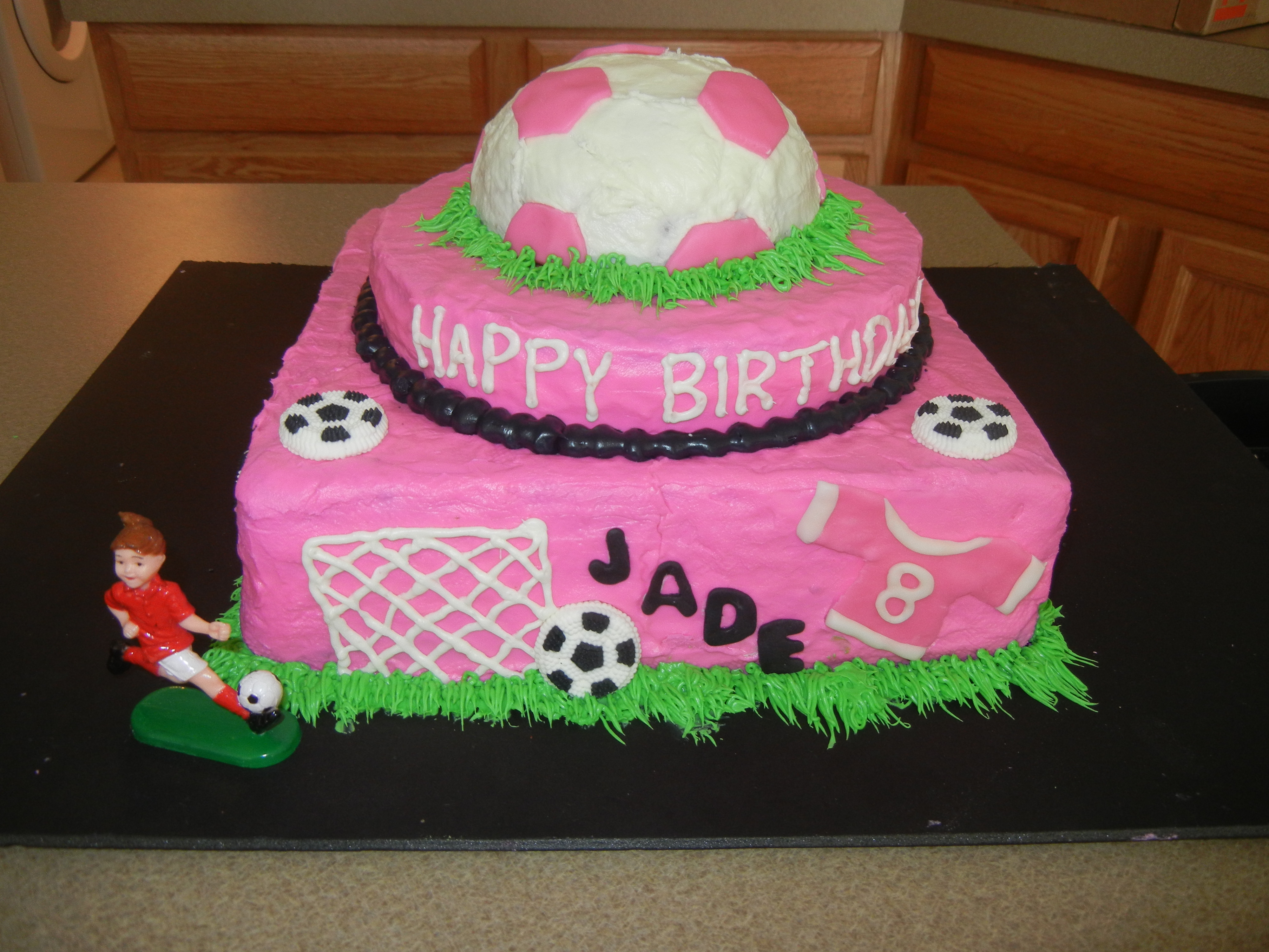 Girls Soccer Birthday Cake Ideas