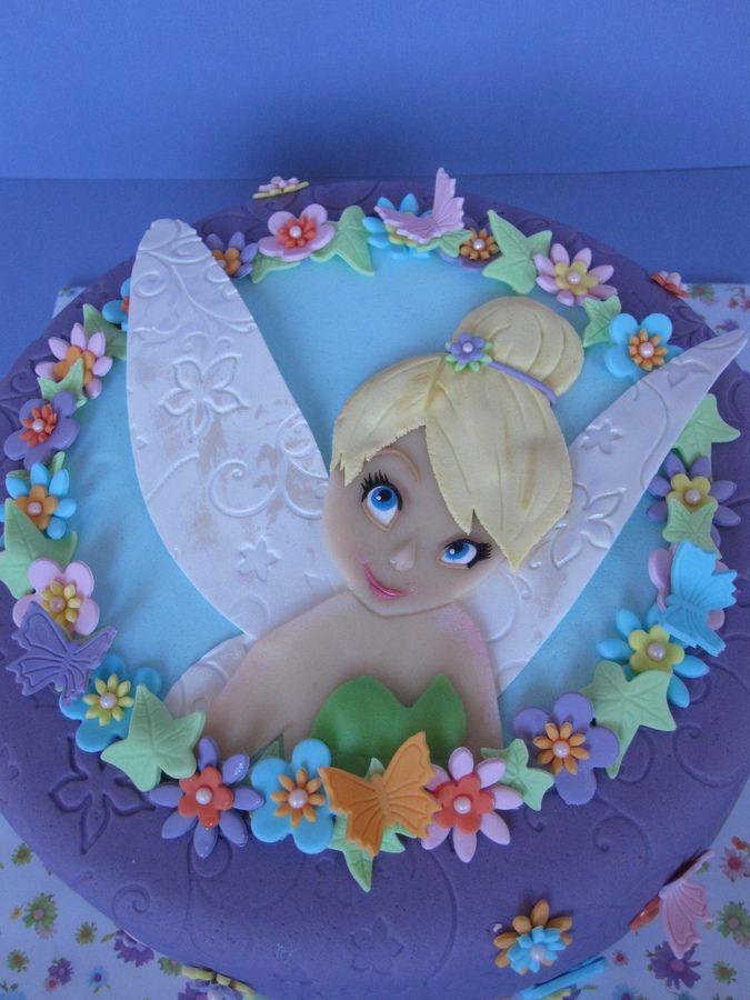 Girls Tinkerbell Birthday Cake