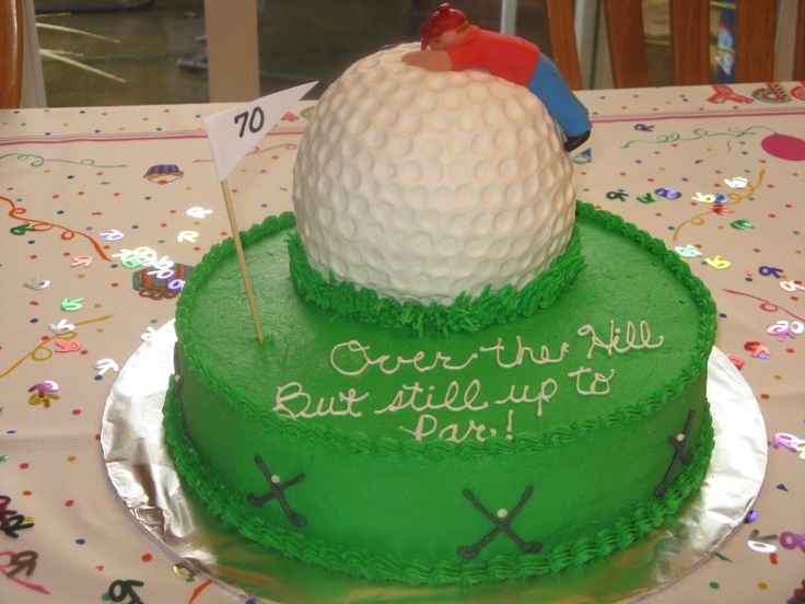 Golf Over the Hill Cake