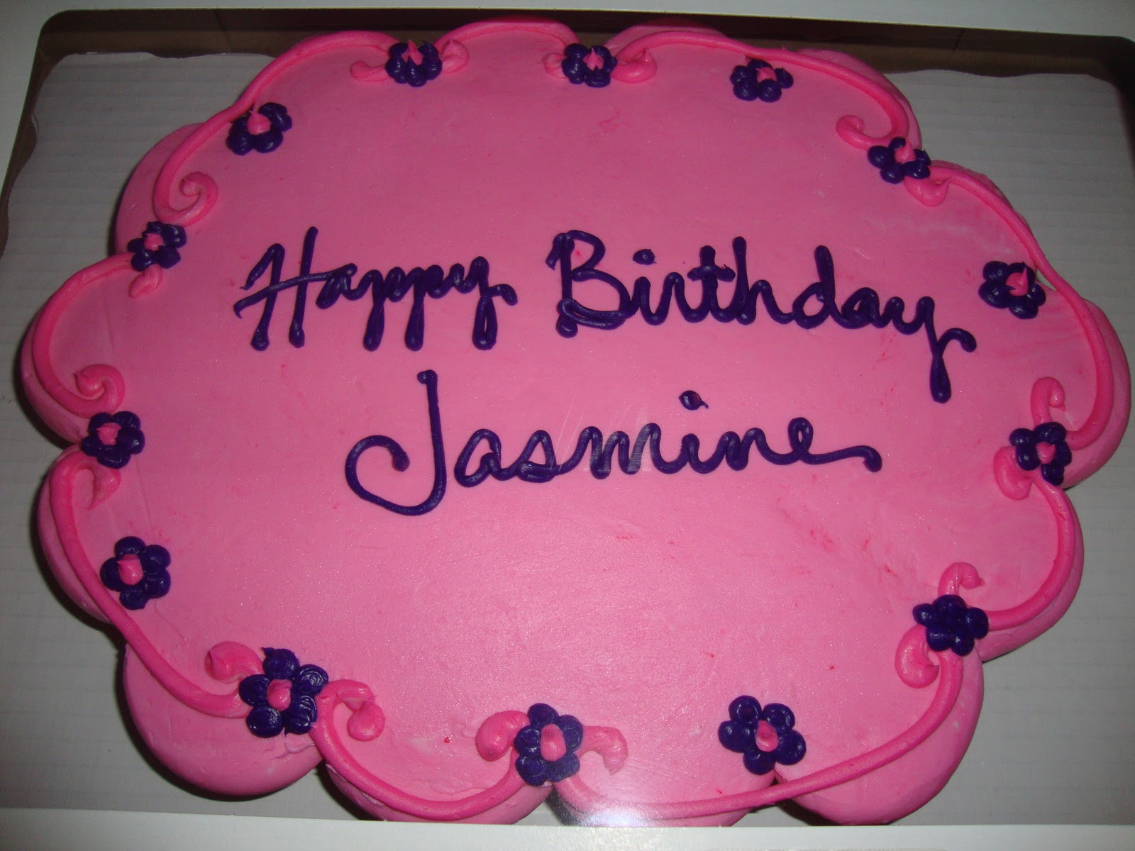 Happy Birthday Jasmine Cake.