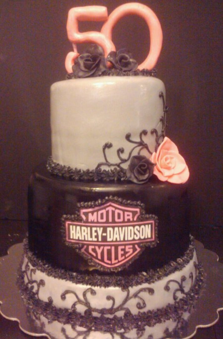 Harley-Davidson 50th Birthday Cake