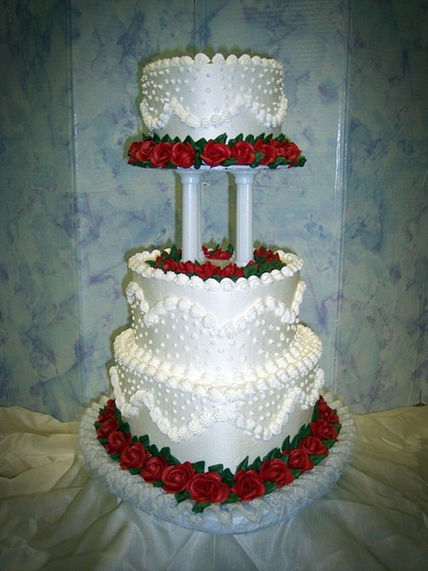 Heart Shaped Wedding Cake