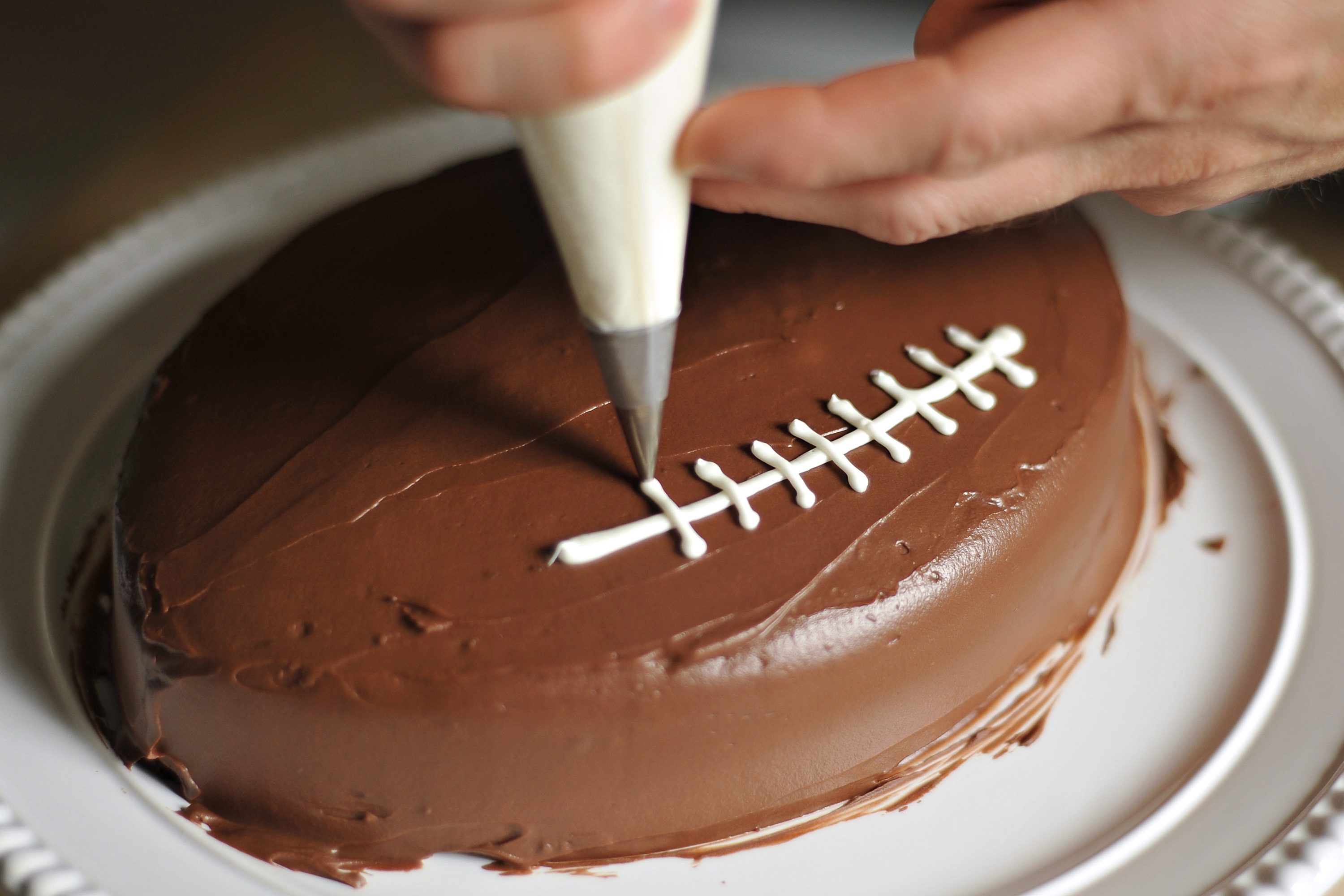 How to Make Football Shaped Cake