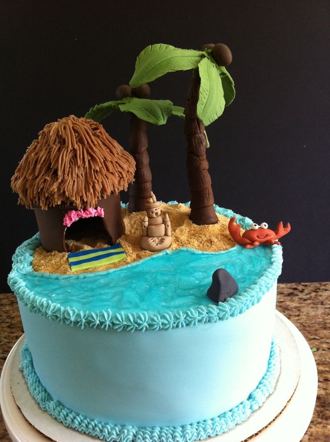 Island Birthday Cake