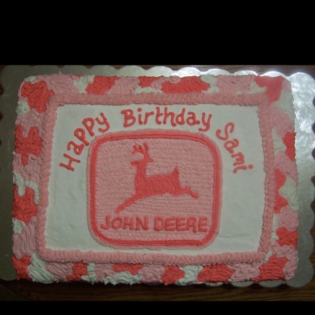 John Deere Pink Camo Cake