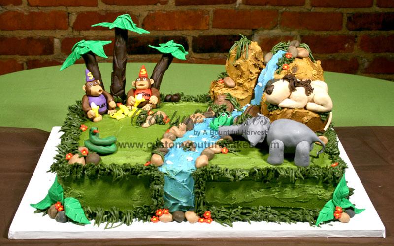 Jungle Birthday Sheet Cake