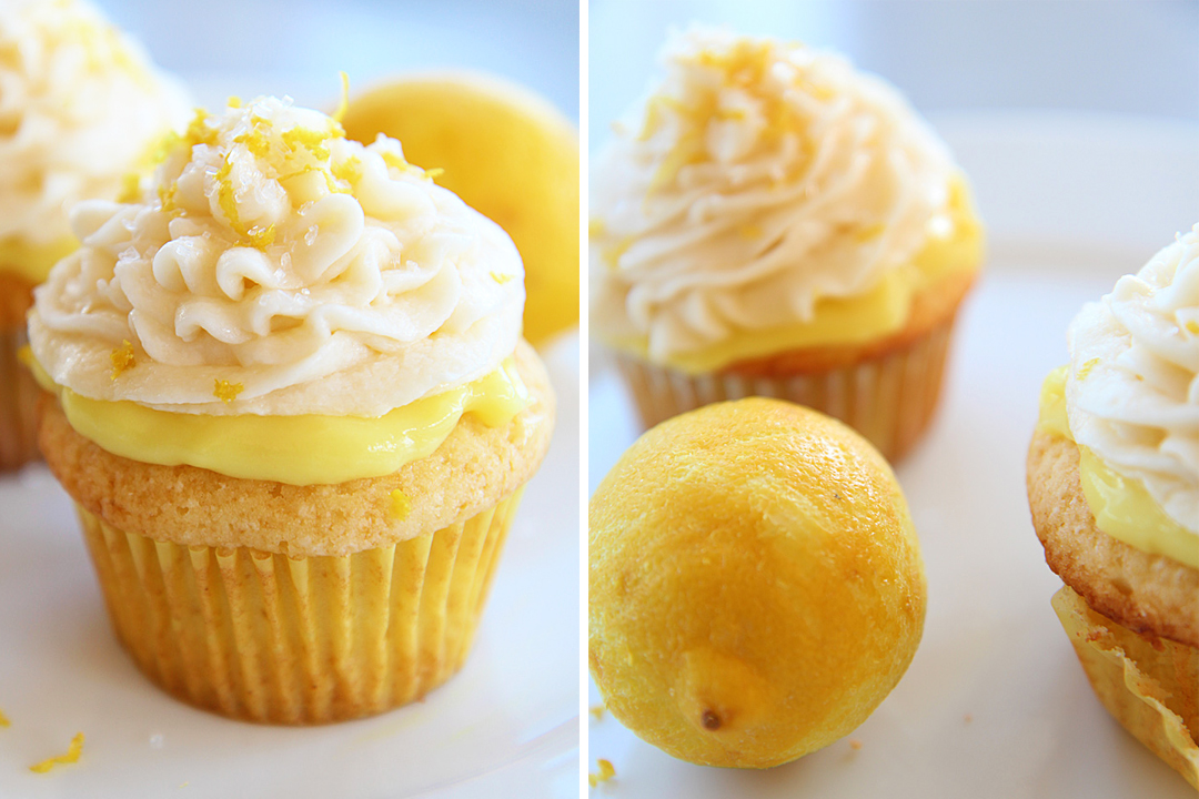 Lemon Cupcakes with Buttercream Frosting