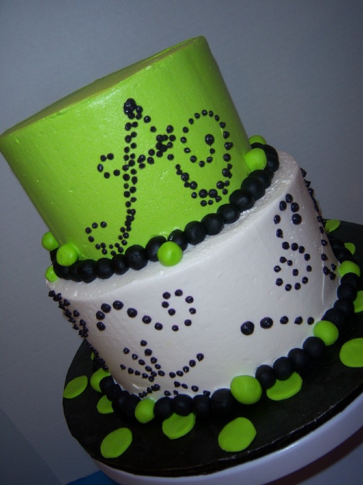 11 Photos of Green Birthday Cakes For Girls