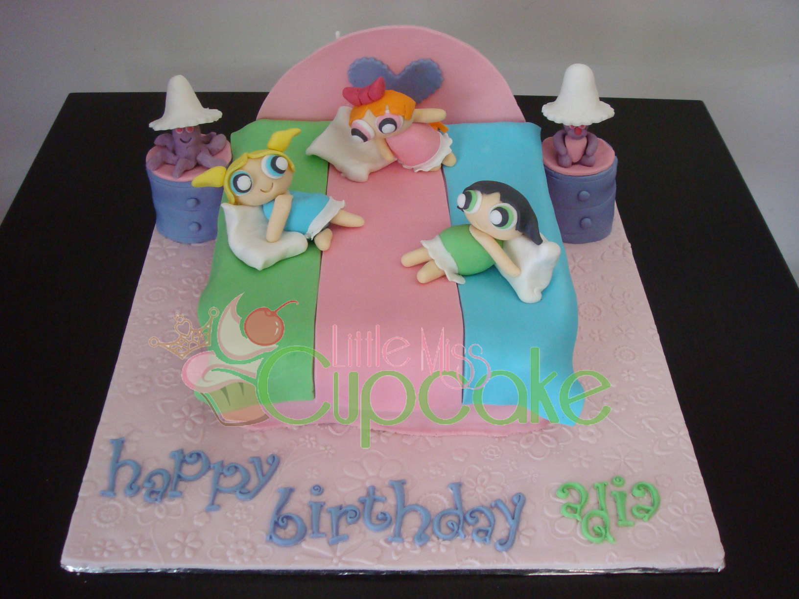 Little Girl Fondant Birthday Cake