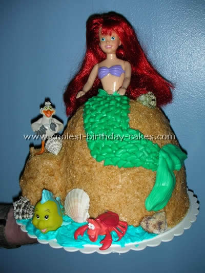 Little Mermaid Birthday Cake Idea