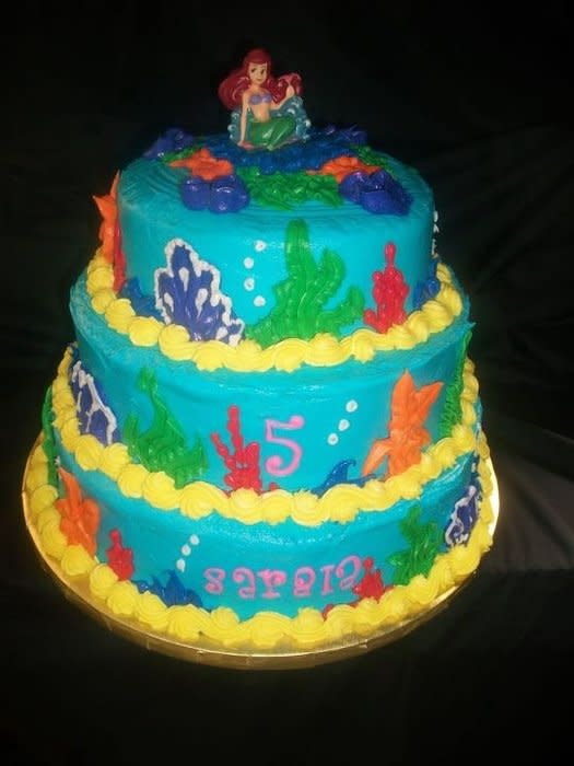 Little Mermaid Birthday Cake