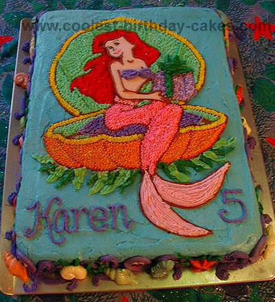 Little Mermaid Birthday Cake