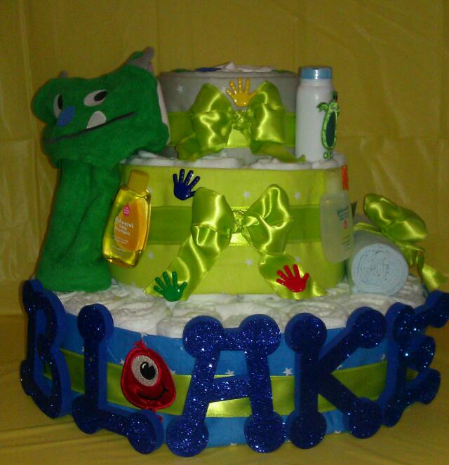 Little Monsters Diaper Cake Baby