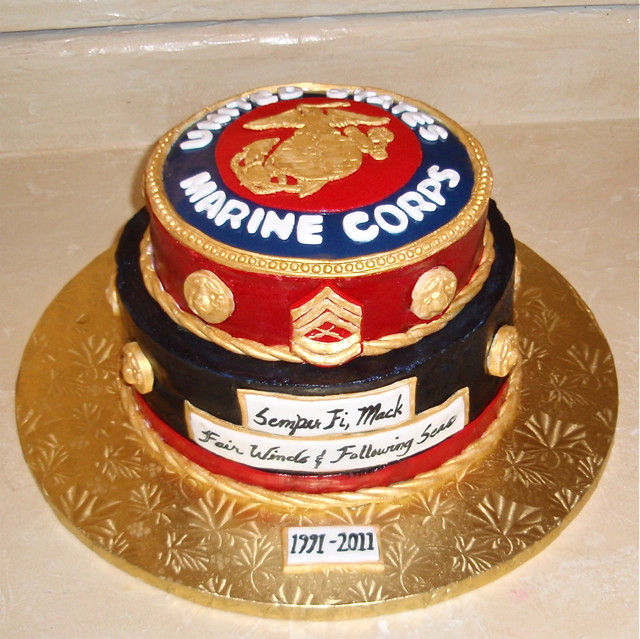 Marine Corps Birthday Cake