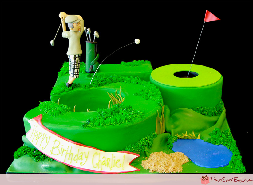 10 Photos of Male Birthday Golf Cakes