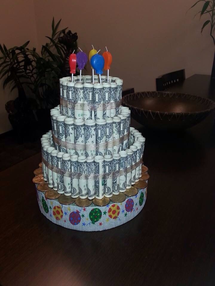 Money Birthday Cake