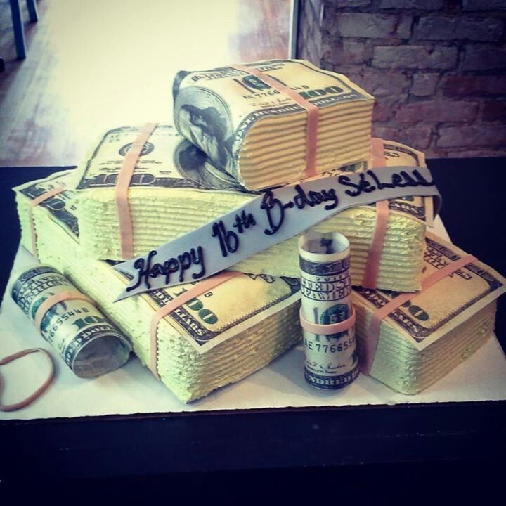 Money Birthday Cake