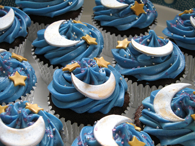 Moon and Star Cupcakes