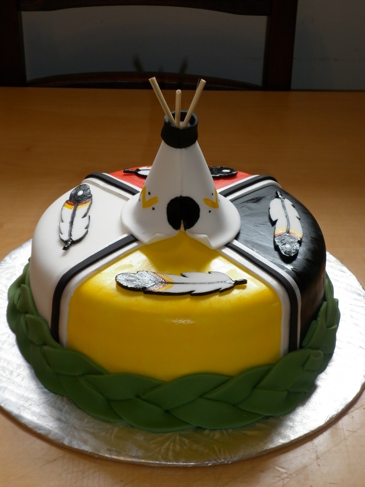 Native American Birthday Cake