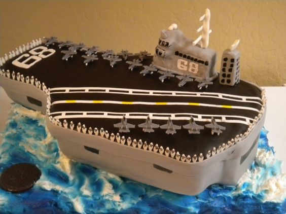 Navy Aircraft Carrier Cake